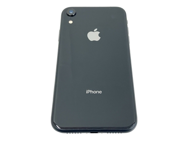 【動作保証】 Apple iPhone XR MT002J/A 6.06インチ スマートフォン 64GB docomo SIMロックなし ブラック 中古 T8460069_画像1