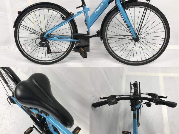 [ гарантия работы ]Panasonic Velo-Star BE-ELVS774V Flat aqua blue велосипед с электроприводом Panasonic б/у приятный F8778596