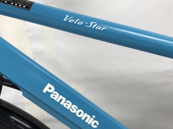 [ гарантия работы ]Panasonic Velo-Star BE-ELVS774V Flat aqua blue велосипед с электроприводом Panasonic б/у приятный F8778596
