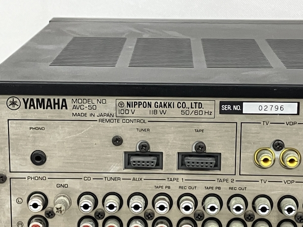 YAMAHA AVC-50 AVプリメインアンプ ジャンク K8801851_画像3