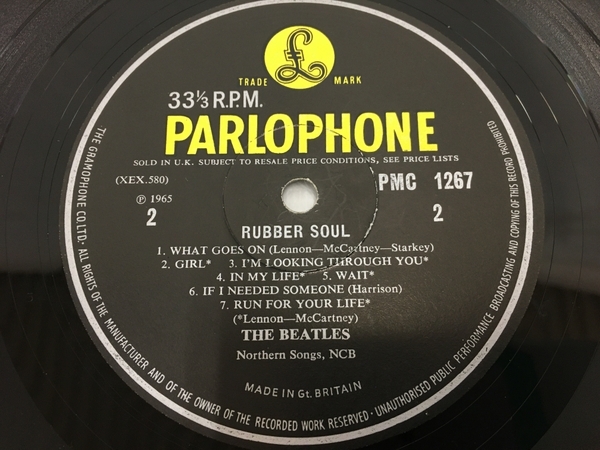 The Beatles Rubber Soul ビートルズ レコード 中古 T8078537の画像5
