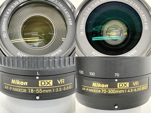 【動作保証】Nikon D5600 ダブルズームキット AF-P DX NIKKOR 18-55mm 70-300mm デジタル一眼レフ ニコン 中古 良好 W8814404_画像4