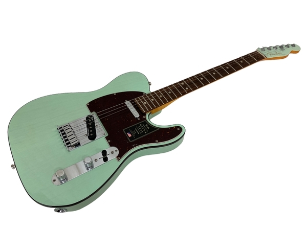 【動作保証】 Fender USA American Ultra Luxe Telecaster Transparent Surf Green Rosewood エレキギター 中古 美品 T8811071の画像1