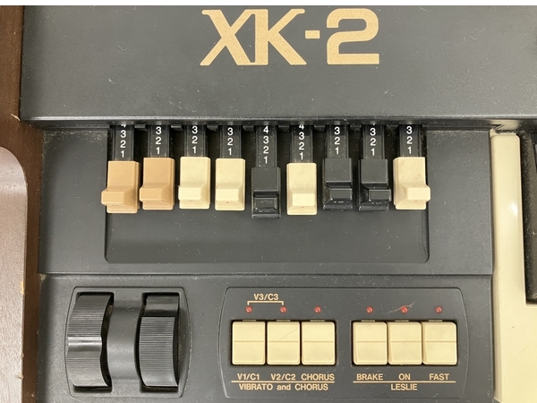 【動作保証】 鈴木楽器製作所 Hammond XK-2 ハモンド オルガン ドローバー キーボード 鍵盤楽器 電子楽器 中古 W8817918の画像4