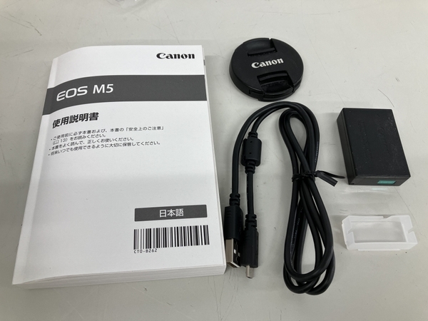 【動作保証】CANON キャノン EOS M5 ボディ ミラーレス一眼 / CANON ZOOM LENS EF-M 18-55mm 1:3.5-5.6 IS STM レンズセット 中古 K8843935の画像2