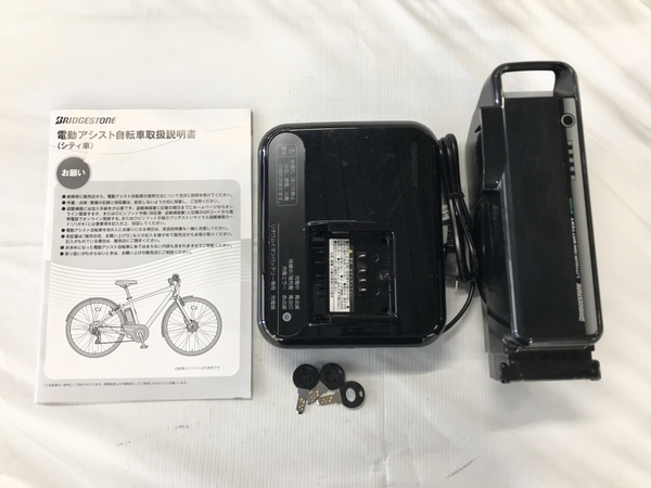 【動作保証】 BRIDGESTONE TB7B41 TBI 電動 アシスト クロスバイク 通学 通勤 自転車 ブリヂストン 中古 楽 F8819714_画像2