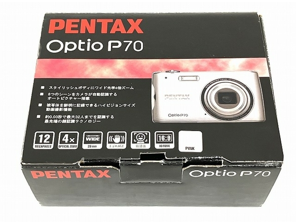 【動作保証】Pentax Optio P70 4x Zoom コンパクトデジタルカメラ ペンタックス ピンク 中古 O8797793_画像2