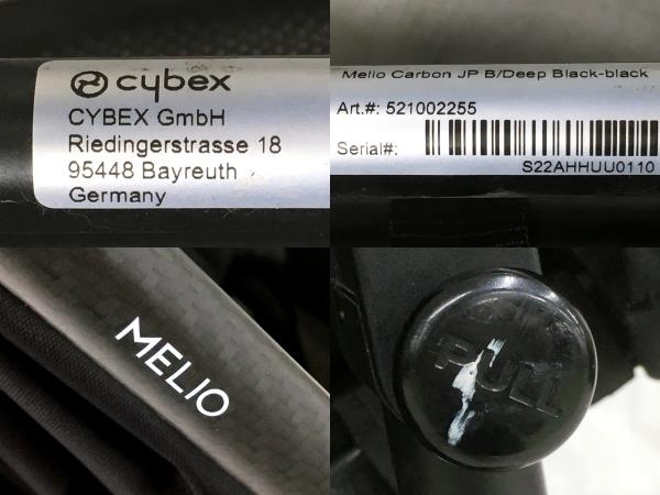 【動作保証】 cybex MELIO CARBON メリオ カーボン ベビーカー 折りたたみ 背面式 新生児 中古 Y8648550_画像2