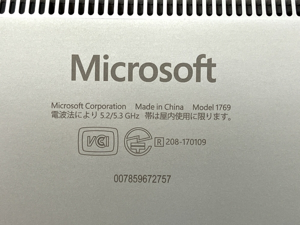 【動作保証】Microsoft Surface Laptop ノート PC i5-7200U 2.50GHz 8GB SSD 256GB 13.5型 Win 11 Pro 中古 T8686162_画像9