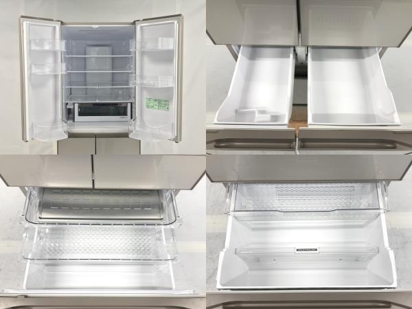 【動作保証】 HITACHI R-HX52N 6ドア ノンフロン冷凍冷蔵庫 2020年製 家電 日立 中古 楽 F8719769_画像6