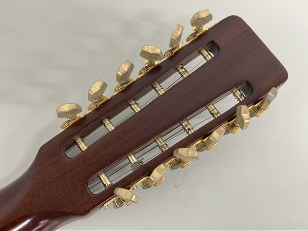 YAMAKI ヤマキ YM-1000 12弦 アコースティックギター アコギ ハードケース付き 弦楽器 中古 K8839956の画像4