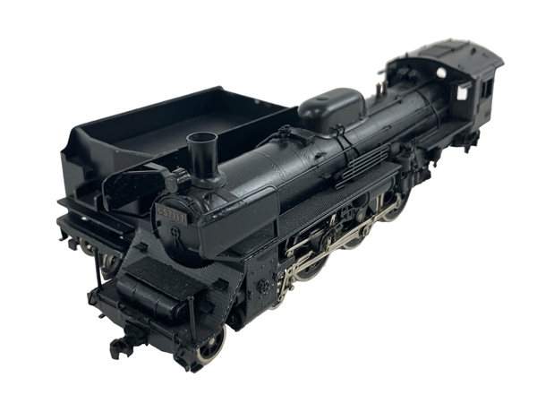 メーカー不明 C57形117号機 蒸気機関車 門デフ 真鍮製 HOゲージ 鉄道模型 ジャンク N8844714の画像1
