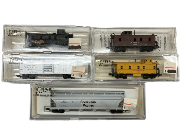 ATLAS Atlas 51100 3562 3702 3569 3438. car N gauge railroad model foreign vehicle 5 both set sale used W8850670