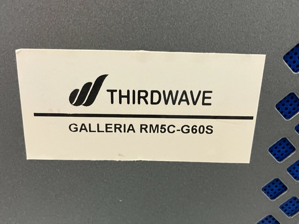 【動作保証】Thirdwave GALLERIA RM5C-G60S ゲーミングデスクトップPC i5-11400 16GB HDD 2TB SSD 1TB GTX 1660 WIN11 中古 美品 T8809260の画像9