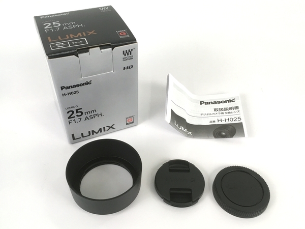 [ operation guarantee ]Panasonic H-H025 G1:1.7/25 ASPH 46 LUMIX single burnt point lens single‐lens reflex Panasonic Lumix beautiful goods Y8731694