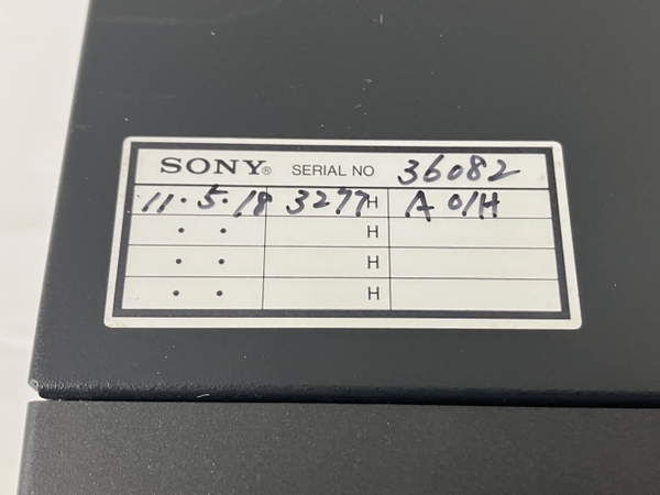 【動作保証】SONY ソニー HDW-S2000 HDCAM デジタルビデオカセットレコーダー 業務用デッキ 中古 O8736419の画像6