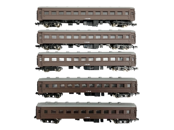 TOMIX 2507 オハ35形 2508 オハフ33形 茶色 計5両セット おまとめ Nゲージ 鉄道模型 中古 W8846309_画像3