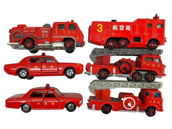 TOMY TOMICA イトーヨーカドー 消防車 ファイヤーチーフカー おまとめ 6点セット トミカ 中古 W8832772_画像6