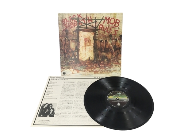 【動作保証】 BLACK SABBATH MOB RULES 悪魔の掟 ブラックサバス レコード アナログ LP 中古 N8843836_画像2