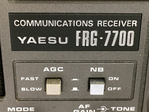 YAESU FRG-7700 通信用受信機 電源ケーブル欠品 ジャンク Y8780451の画像2