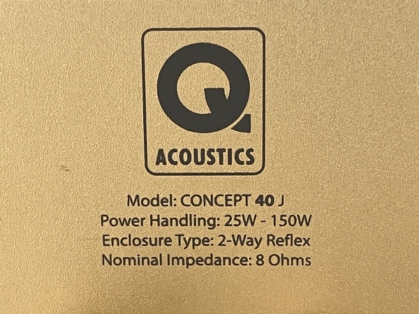 【引取限定】【動作保証】Q Acoustics Concept 40J スピーカー ペア オーディオ スタンド無し 中古 直 F8747181_画像10