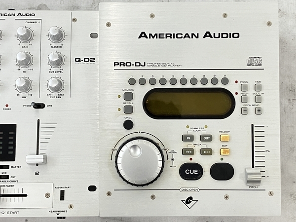 【動作保証】 AMERICAN AUDIO PRO-DJ Q-D2 CDJセット ミキサー CDプレイヤー アメリカンオーディオ ジャンク N8733390_画像4