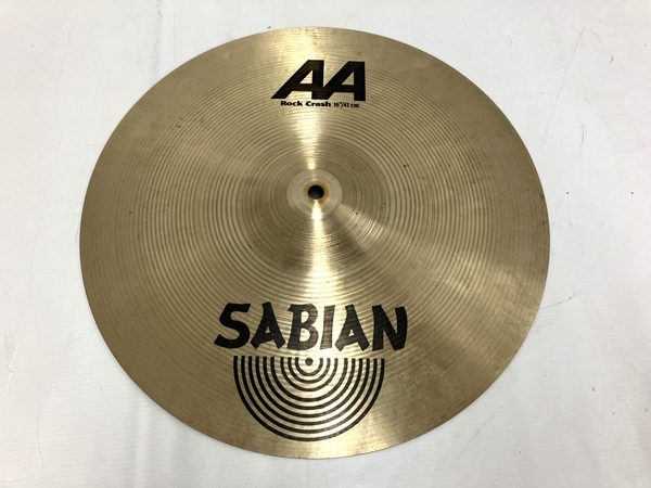 セイビアン SABIAN AA Rock Crash 16/41cm シンバル 打楽器 ドラム 割れあり ジャンク T8773594_画像1