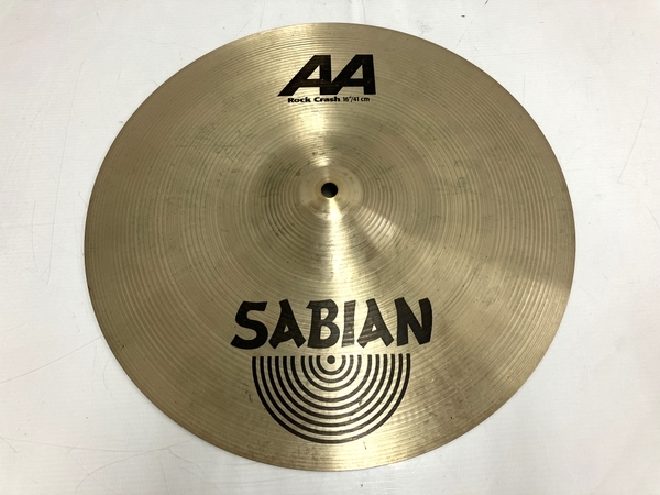 セイビアン SABIAN AA Rock Crash 16/41cm シンバル 打楽器 ドラム 割れあり ジャンク T8773366_画像1