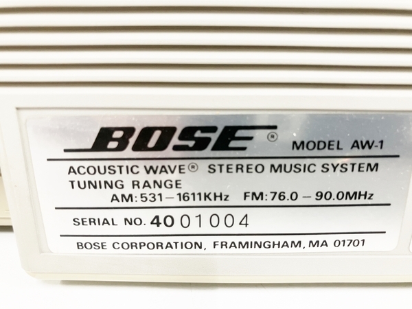 BOSE AW-1 ボーズ 音響機器 オーディオ ラジカセ カセットデッキ ジャンク B8781198_画像9