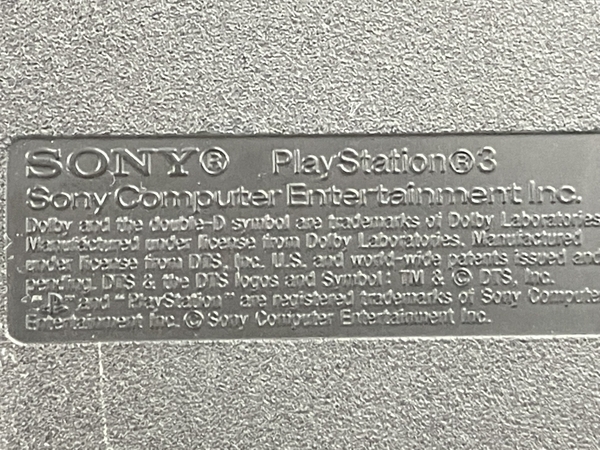 【動作保証】SONY ソニー PS3 PlayStation3 CECH-3000A プレステ3 本体 ソフト3本付き コントローラー付き 中古 K8824357_画像5