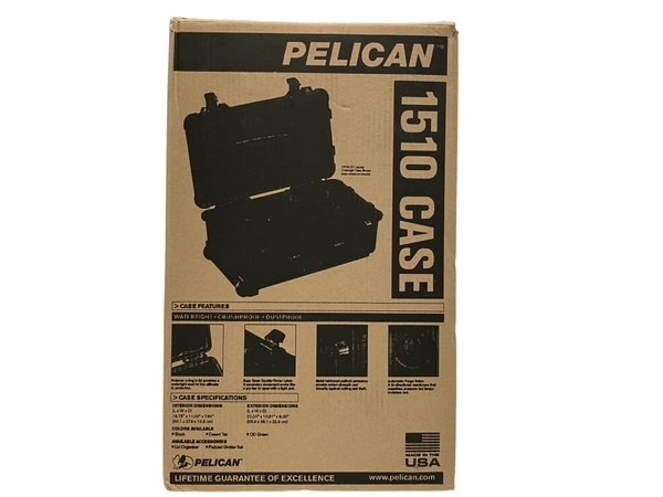 【動作保証】 PELICAN 1510 CASE Protector Carry-On キャリーケース ハードケース ブラック 中古 良好 T8822121_画像3