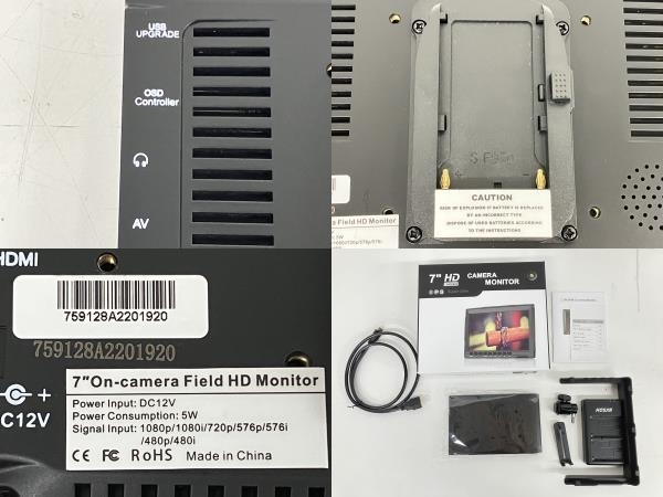 【動作保証】FEELWORLD 7インチ FW759 ビデオカメラ用モニター 超薄型 中古 美品 S8807819_画像9