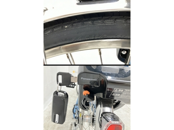 【動作保証】 panasonic VIVI EX BE-FE431V2 電動 自転車 クレメントブルー パナソニック 中古 良好 楽 O8832999_画像8