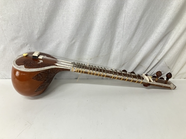 【引取限定】 詳細不明 シタール インド楽器 型番不明 弦楽器 ジャンク 直 S8841326の画像2