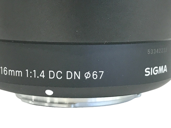 【動作保証】SIGMA シグマ 16mm 1:1.4 DC DN MICRO カメラ レンズ レンズフード付き 趣味 撮影 中古 F8852808_画像10