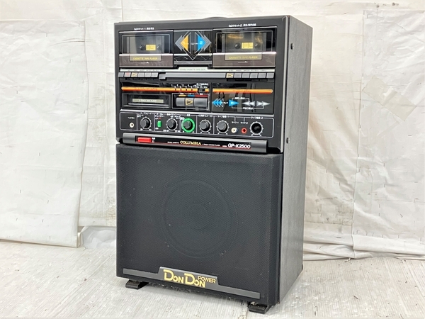 COLUMBIA コロンビア GP-K2500 ダブルカセット カラオケ プレイヤー 音響機器 家電 ジャンク K8842241_画像1