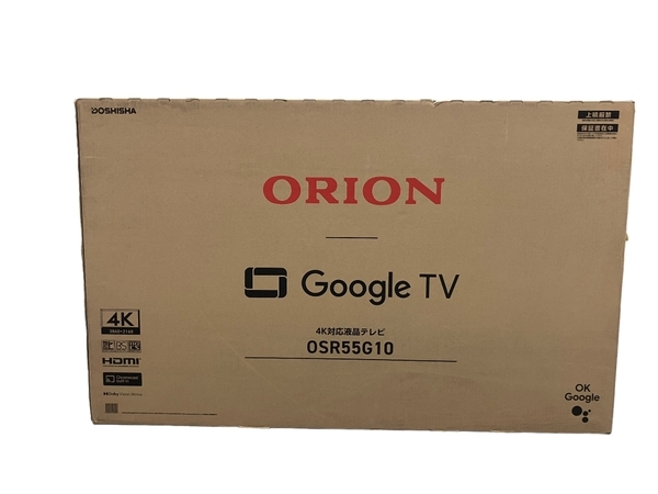 【動作保証】ORION オリオン OSR55G10 Google搭載 55インチ 2024年製 4K対応 液晶テレビ 未使用 楽 B8800475_画像1