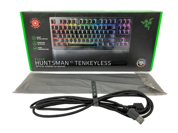 【動作保証】Razer レイザー ゲーミングキーボード Huntsman V2 Tenkeyless RZ03-0394 中古 M8822061の画像2