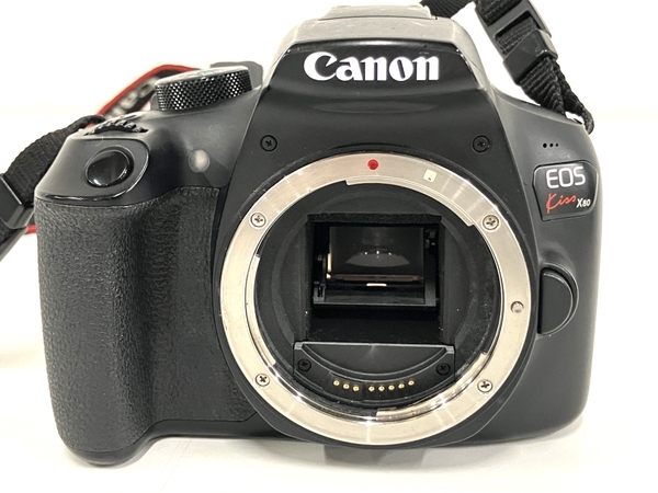 【動作保証】Canon キャノン デジタルカメラ EOS Kiss X80 18-55mm 55-250mm レンズ付き カメラ 訳あり B8793238_画像2