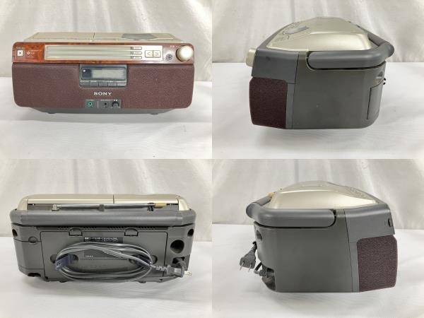 [ operation guarantee ] SONY CFD-A100TV CD radio-cassette cassette ko-da- Gold used W8817307