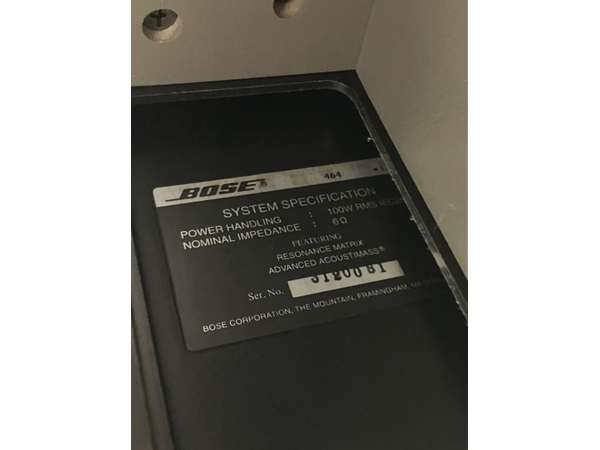 【引取限定】 【動作保証】 BOSE Model 464 専用スタンド PS-4 セット スピーカー ペア 3WAY ブックシェルフ オーディオ 中古 直 S8757000_画像7