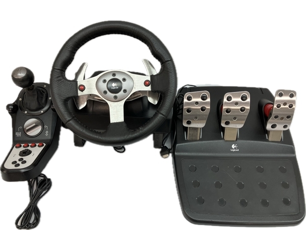Logicool G25 Racing Wheel レーシングホイール ハンコン コントローラー ドライビングシミュレータ ゲーム ロジクール ジャンク C8543508_画像1