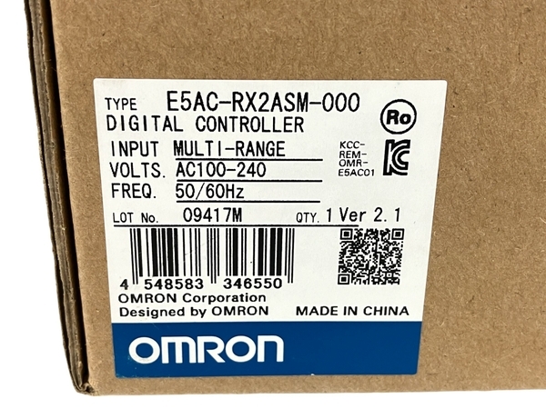 オムロン OMRON E5AC-RX2ASM-000 AC100-240 50/60Hz Ver.2.1 保管品 未使用 T8708926_画像3