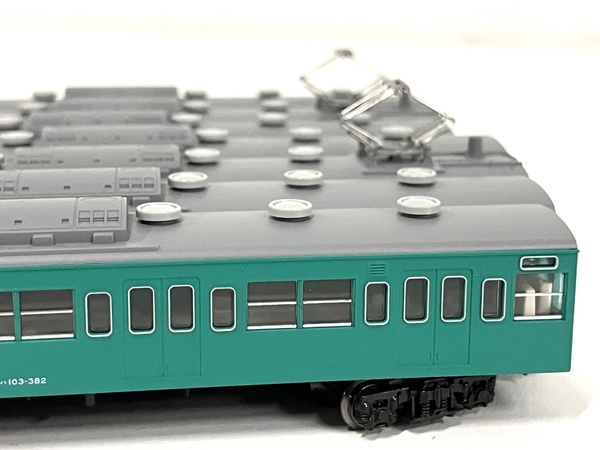 【動作保証】KATO 10-1743E 10-1744E 103系 エメラルドグリーン 常磐線 先頭車 中間車 セット 鉄道模型 Nゲージ 中古 美品 B8843095_画像5