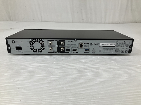 【動作保証】Panasonic DMR-4CW400 ブルーレイディスクレコーダー 2019年製 パナソニック 中古 良好 O8816749_画像9