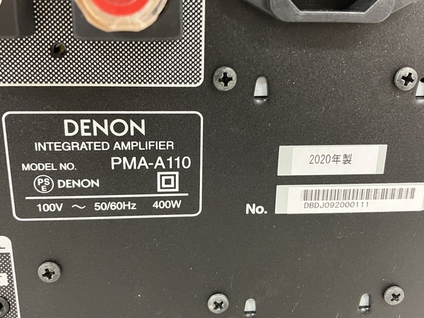 【動作保証】 DENON PMA-A110 プリメイン アンプ 創立110周年記念モデル 2020年製 グラファイト・シルバー オーディオ 中古 美品 T8842285_画像8