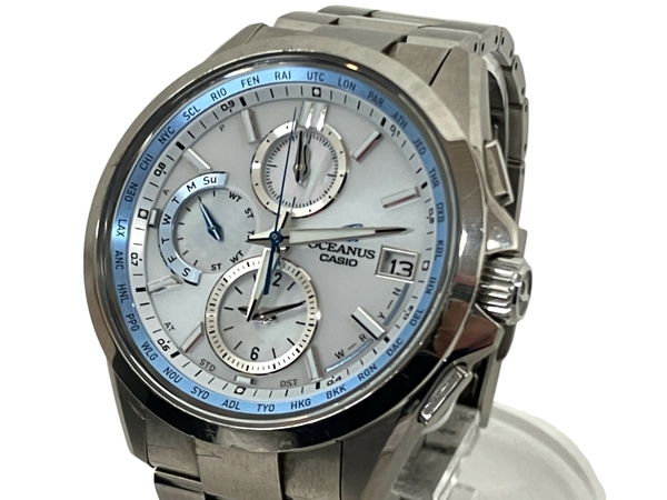 【動作保証】 CASIO OCEANUS 0CW-T2610 クロノグラフウォッチ 中古 T8854048_画像1