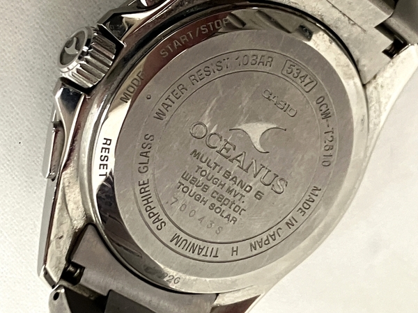 [ operation guarantee ] CASIO OCEANUS 0CW-T2610 chronograph watch used T8854048