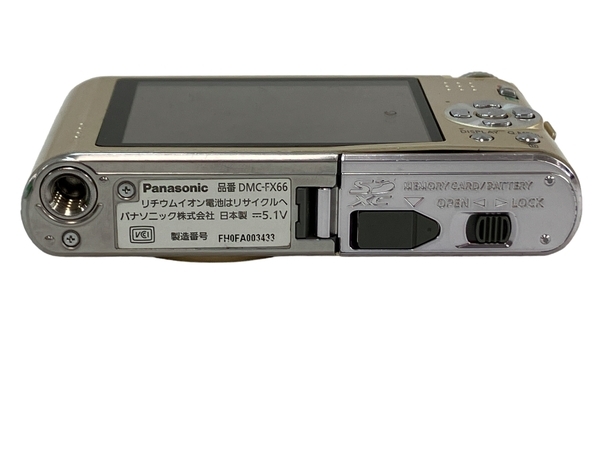 【動作保証】 Panasonic パナソニック DMC-FX66 LUMIX ルミックス コンパクト デジタル カメラ 中古 N8833663_画像7
