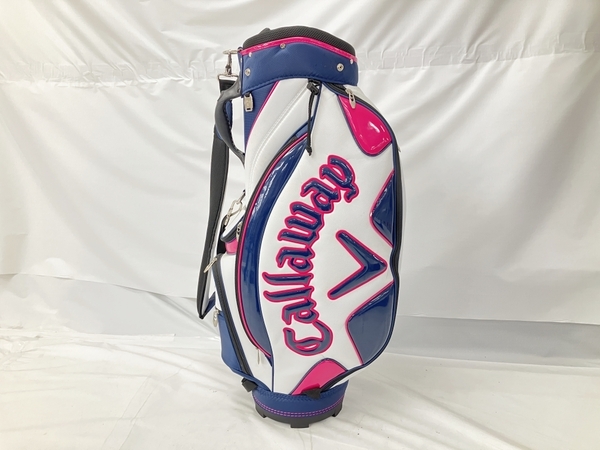 【動作保証】Callaway キャディバッグ ネイビー ピンク 中古 W8849490_画像6